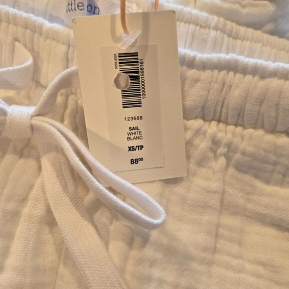 NWT Aritzia LITTLE MOON AirPlush Cotton Sail Pant WHITE - Picture 3 of 11